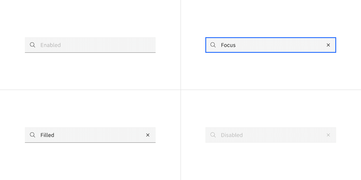 Default search states