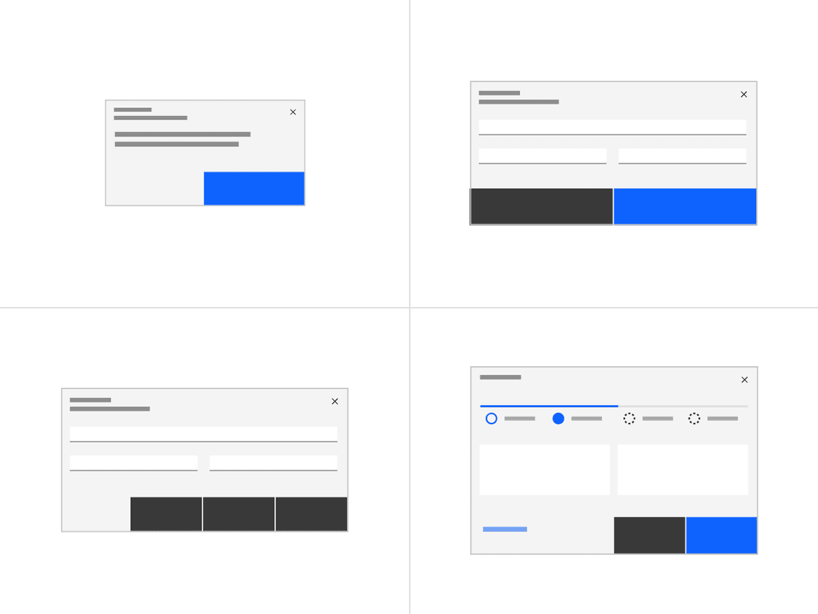 button grouping examples