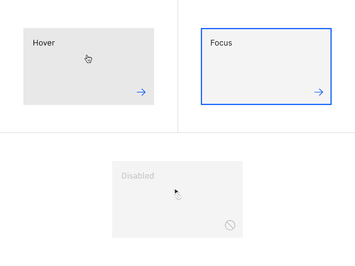 Clickable tile interactive color with the feature flag disabled