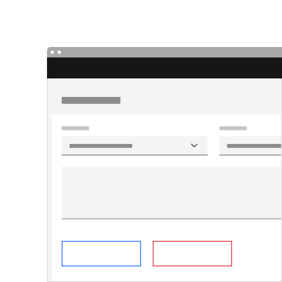 Do not use tertiary and danger tertiary buttons together.